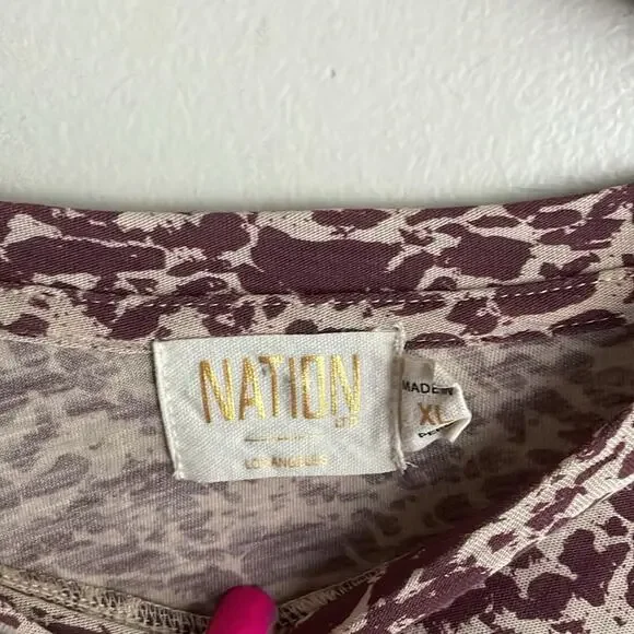 Nation LTD Journey Tee Top Pink Masquerade